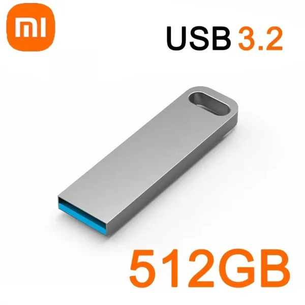 XIAOMI USB 3.2 Flash Drive 2TB Metal U Disk High Speed TypeC Memory Stick Waterproof Storage PC Phone Data Transfer Portable Hot