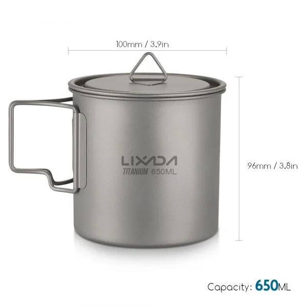 ☕️ كأس التيتانيوم الفاخر من "Lixada" للأنشطة الخارجية! 🌟