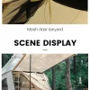 🏕️ خيمة "MOBI GARDEN" الهرمية الفاخرة للعائلة والمجموعات! 👨‍👩‍👧‍👦🌟