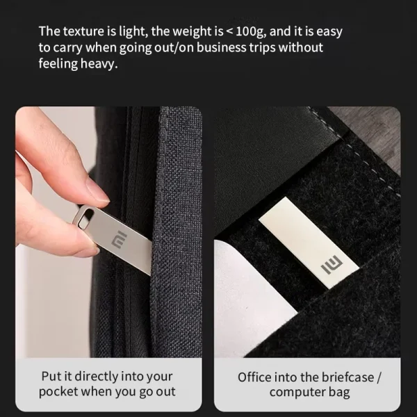 XIAOMI USB 3.2 Flash Drive 2TB Metal U Disk High Speed TypeC Memory Stick Waterproof Storage PC Phone Data Transfer Portable Hot