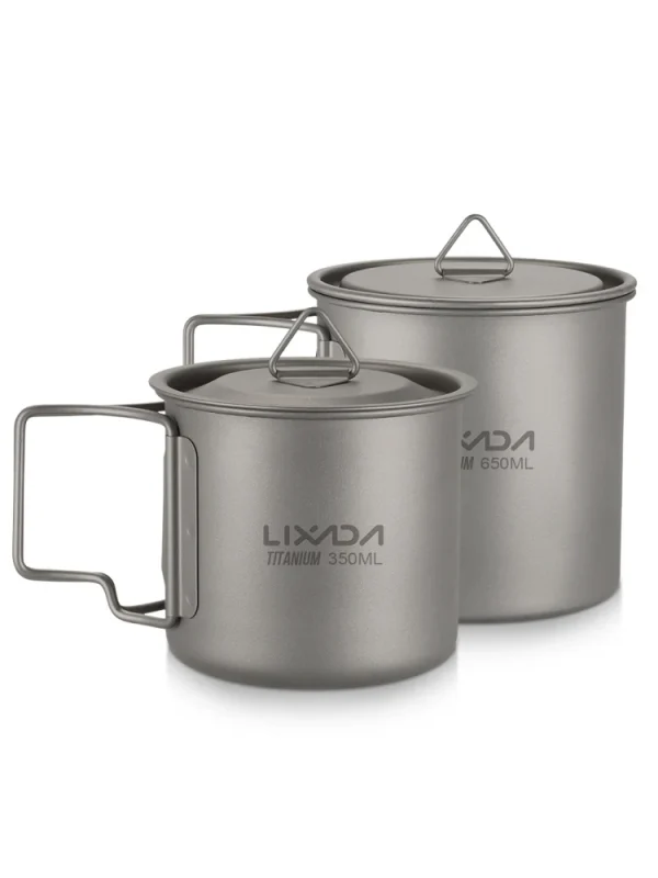 ☕️ كأس التيتانيوم الفاخر من "Lixada" للأنشطة الخارجية! 🌟