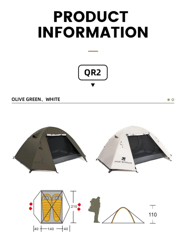 🏕️ خيمة "MOBI GARDEN" الاحترافية للمسافرين والمغامرين! 🌟