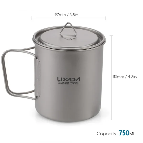 ☕️ كأس التيتانيوم الفاخر من "Lixada" للأنشطة الخارجية! 🌟