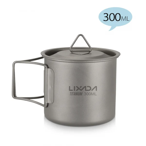 ☕️ كأس التيتانيوم الفاخر من "Lixada" للأنشطة الخارجية! 🌟