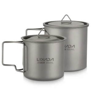 ☕️ كأس التيتانيوم الفاخر من "Lixada" للأنشطة الخارجية! 🌟